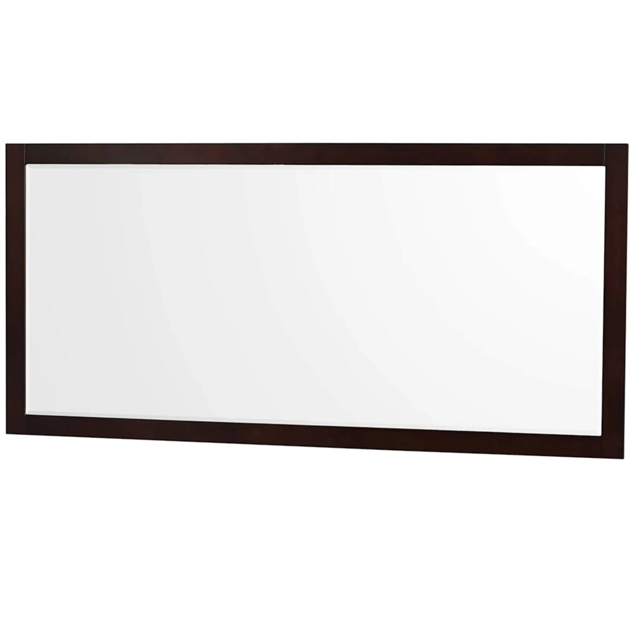 80" Sheffield Double Bathroom Vanity in Espresso with Brushed Chrome Trim & 70" Mirror by Wyndham