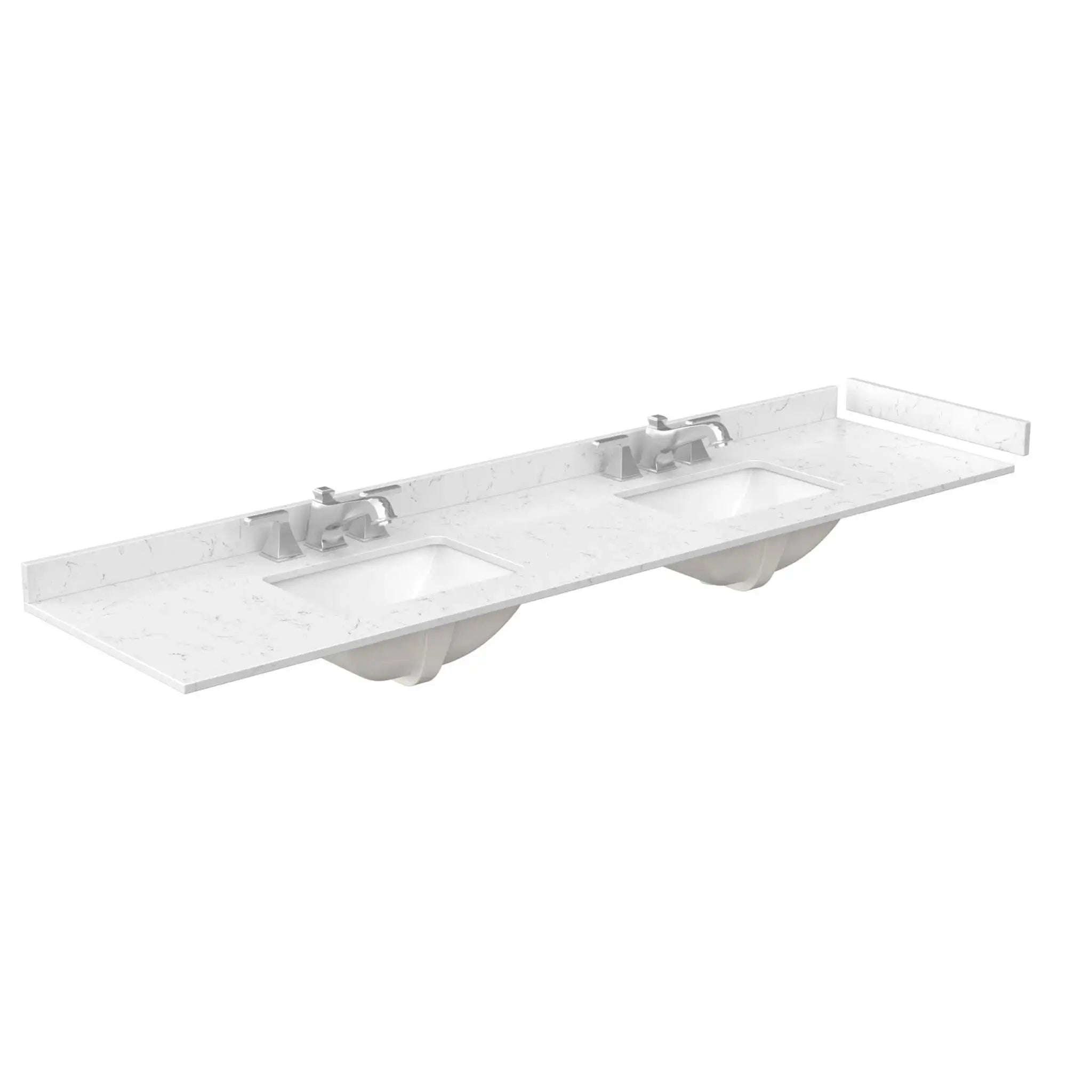 84" Beckett Double Bathroom Vanity in Dark Walnut with Matte Black Trim by Wyndham