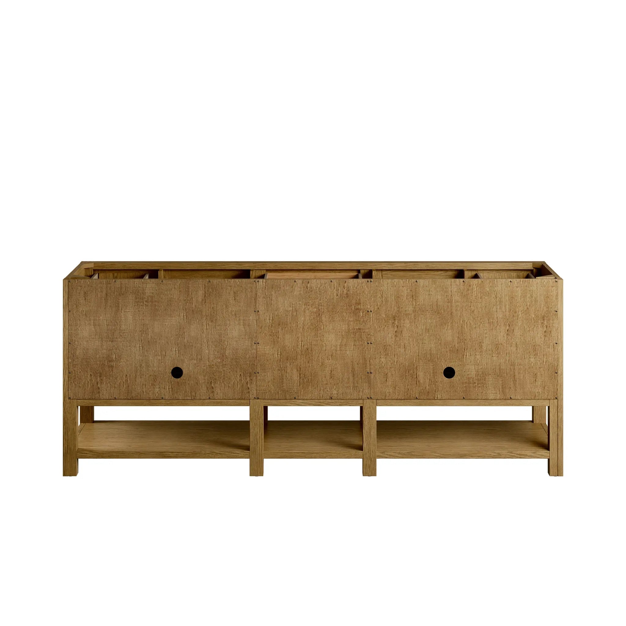 84 Breckenridge Double Vanity In Light Natural Oak Standard Cabinet Only No Top 4