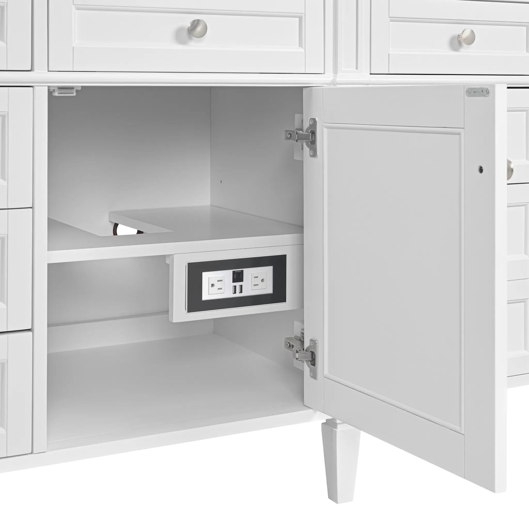84" Double Vanity in Bright White image 4