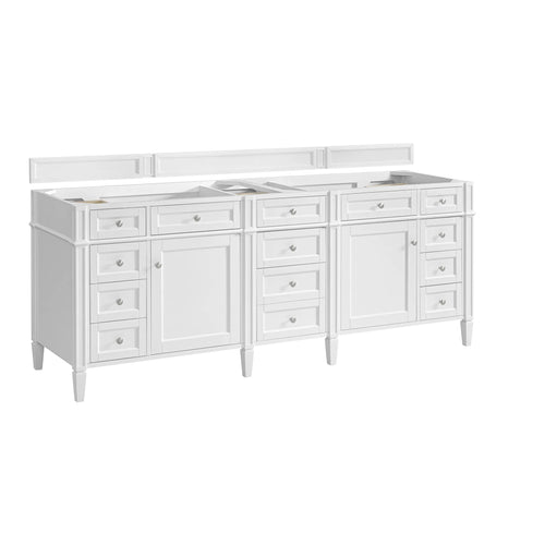 84" Double Vanity in Bright White by James Martin Vanities (655-V84-BW)
