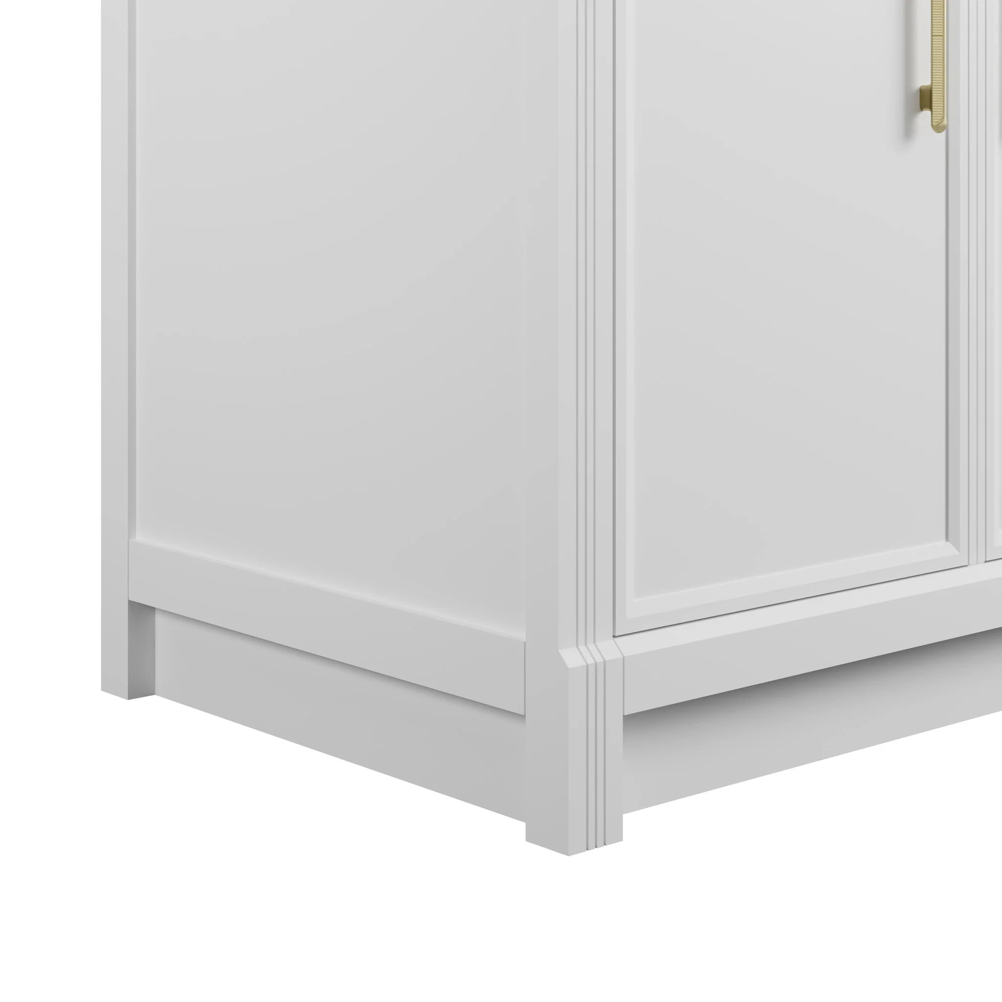 96" Bellshire Dual Vanity in Bright White with 24" Make-Up Counter by James Martin Vanities-Tajnar Eclos 6