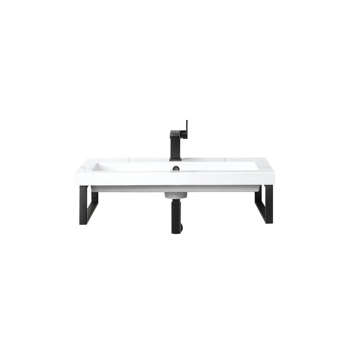 15.25" Boston Two Wall Brackets w/ 31.5" Boston White Glossy Composite Stone Top
