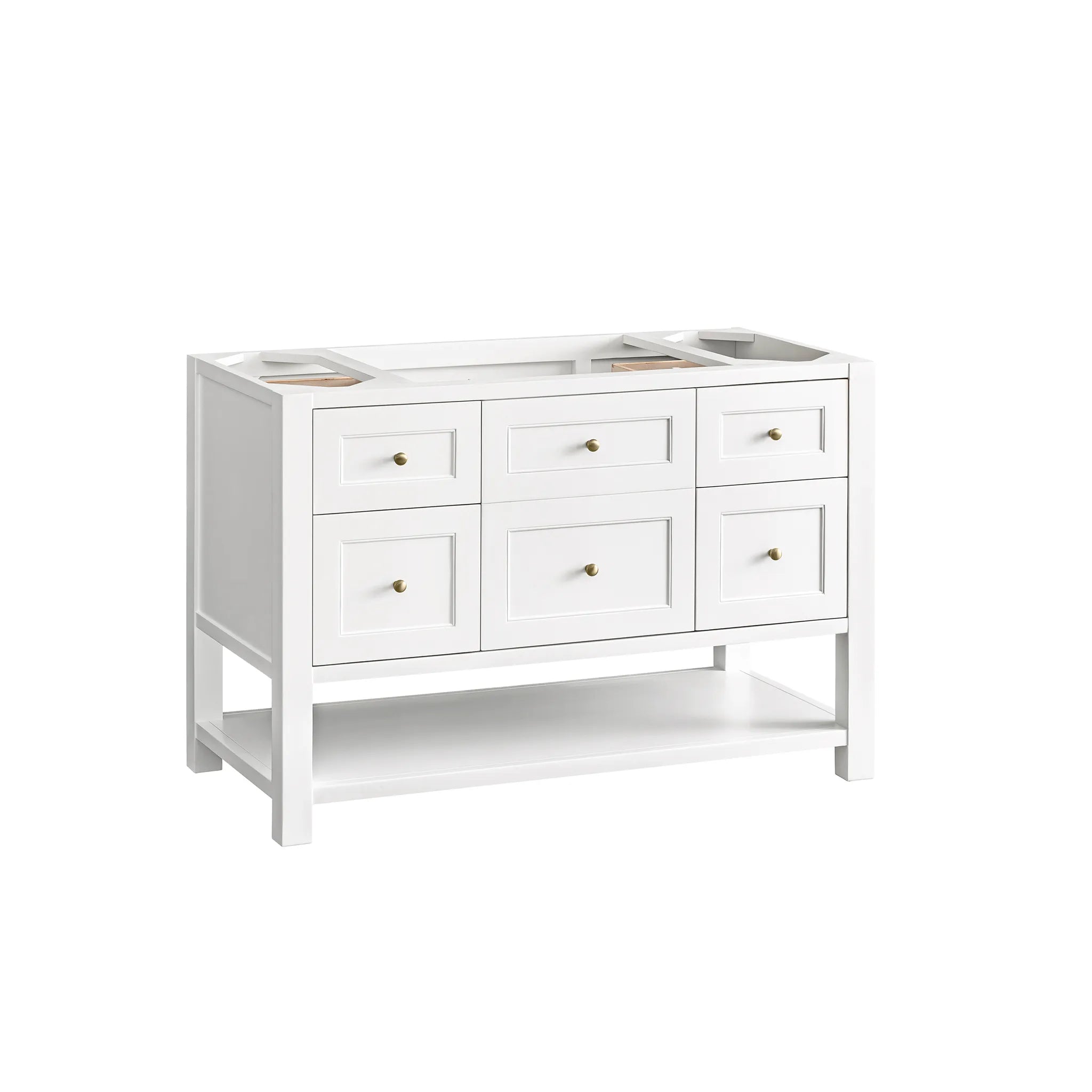 Breckenridge 48" Single Vanity in Bright White w/FreePower Wireless Charger-Cabinet Only-Not Available image