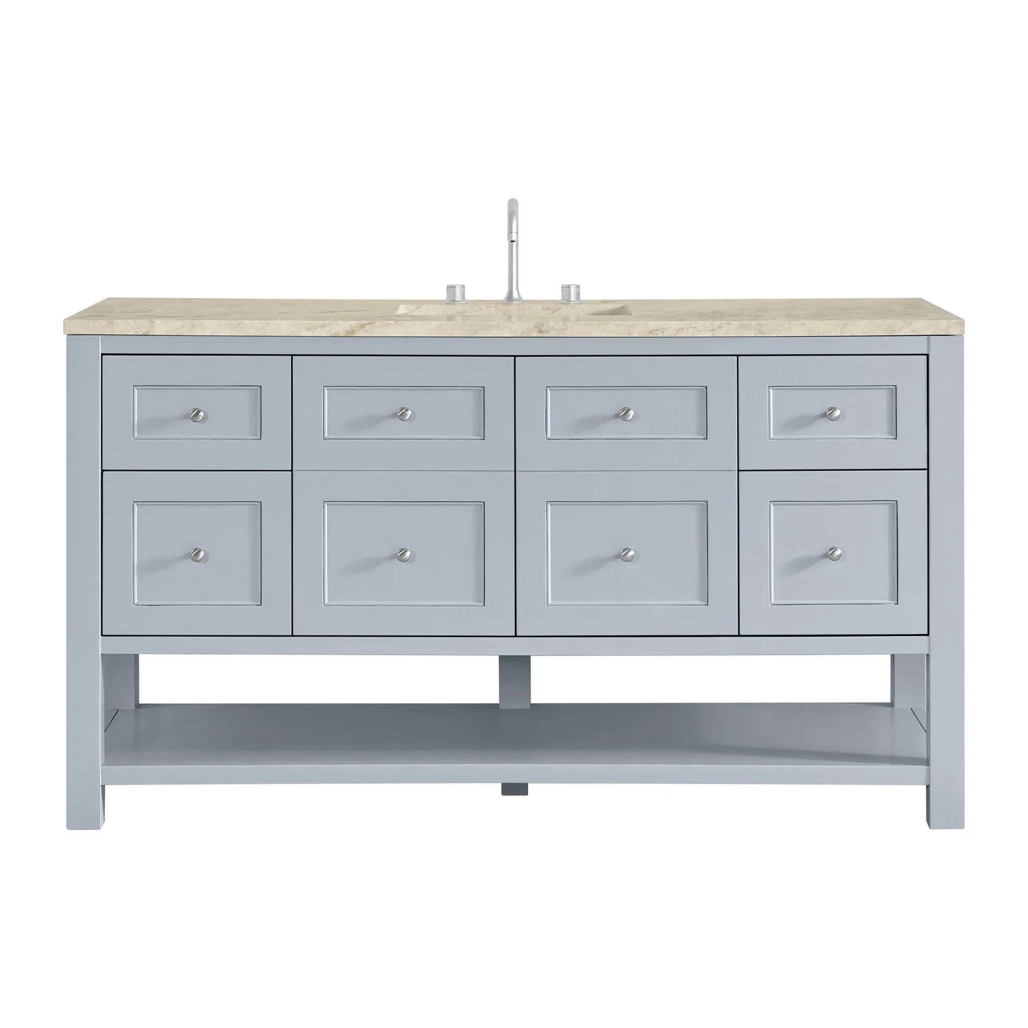 60" Breckenridge Single Vanity in Serenity Blue by James Martin Vanities - AURA Modern Home