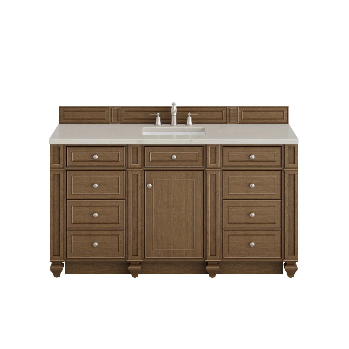 60" Bristol Single Vanity in Saddle Brown by James Martin Vanities