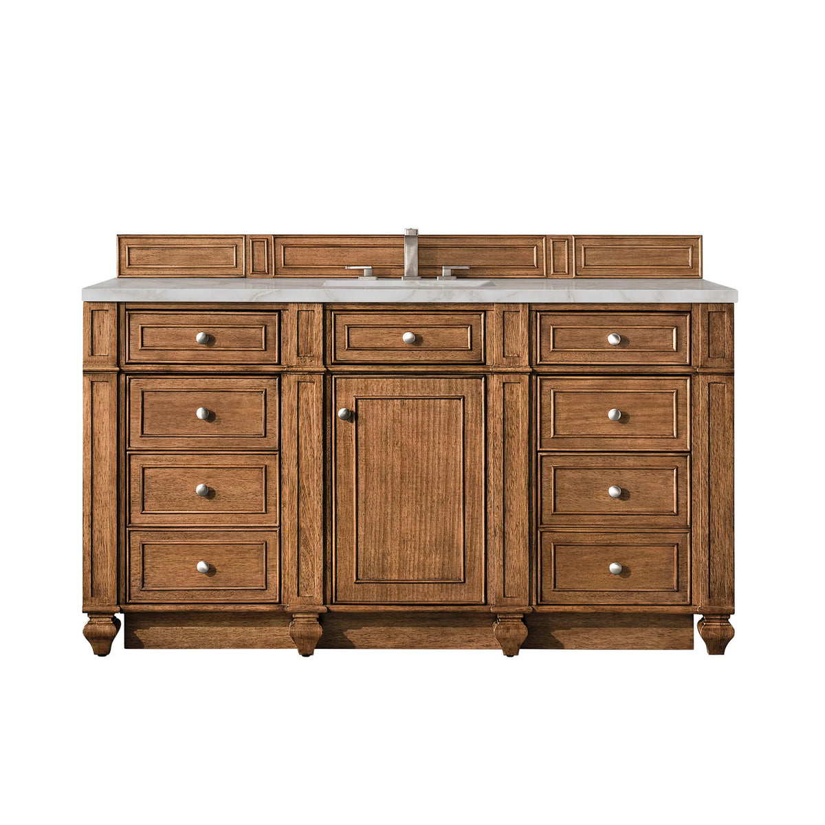 60" Bristol Single Vanity in Saddle Brown by James Martin Vanities
