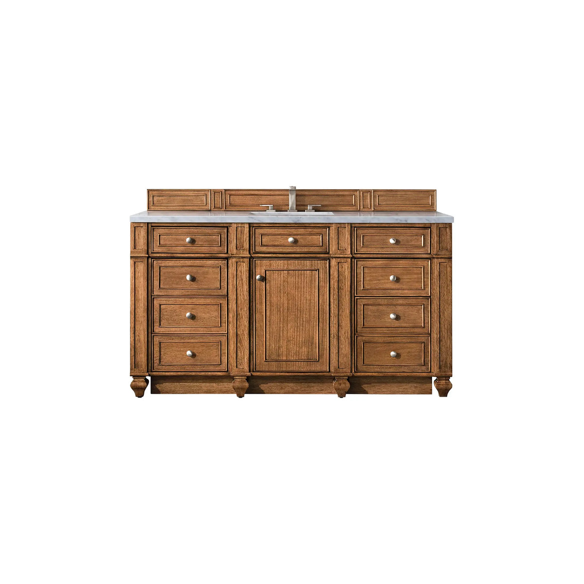 60" Bristol Single Vanity in Saddle Brown by James Martin Vanities