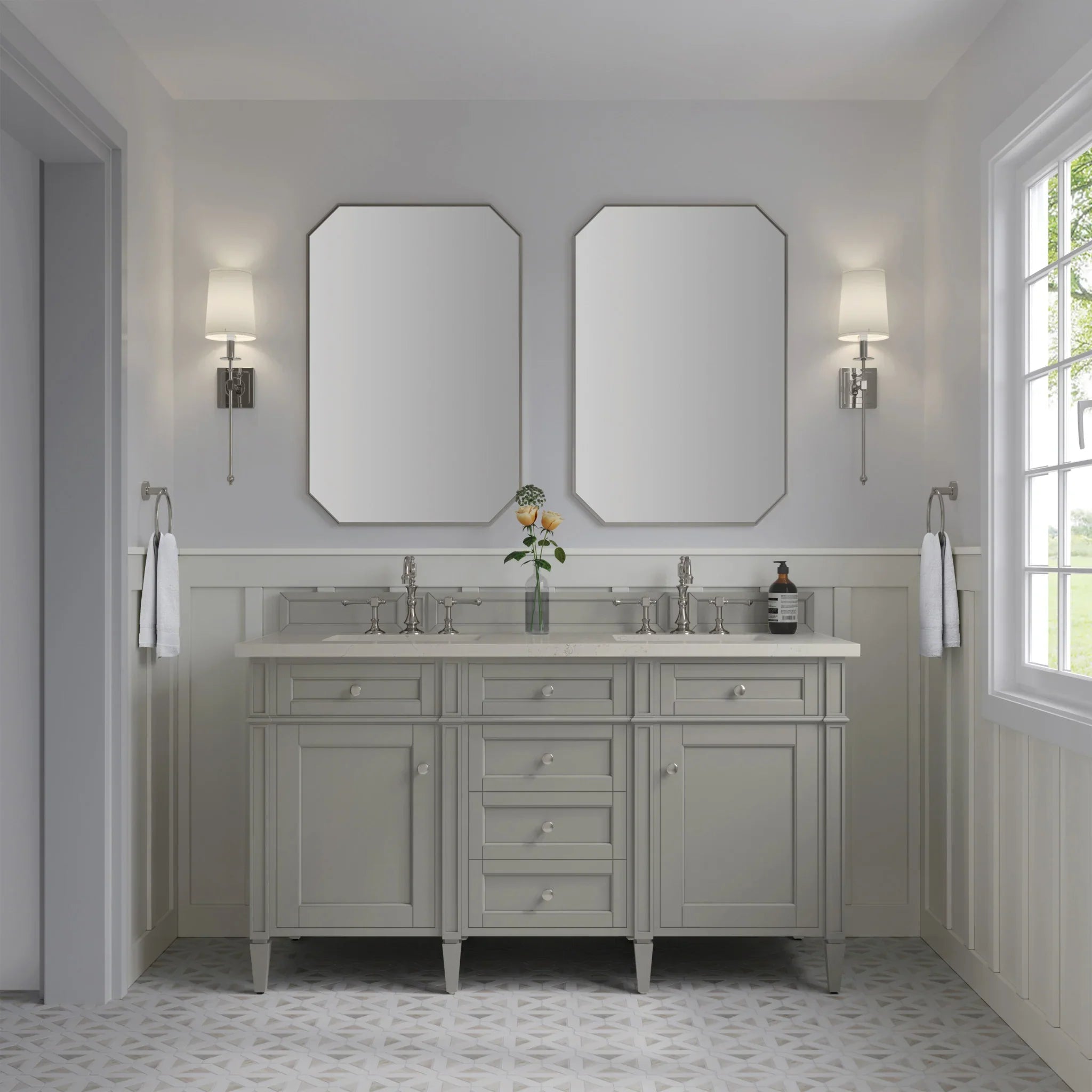 brittany-60-double-vanity-in-urban-gray-w-freepower-wireless-charger-by-james-martin-vanities-siberian-silestone image 4