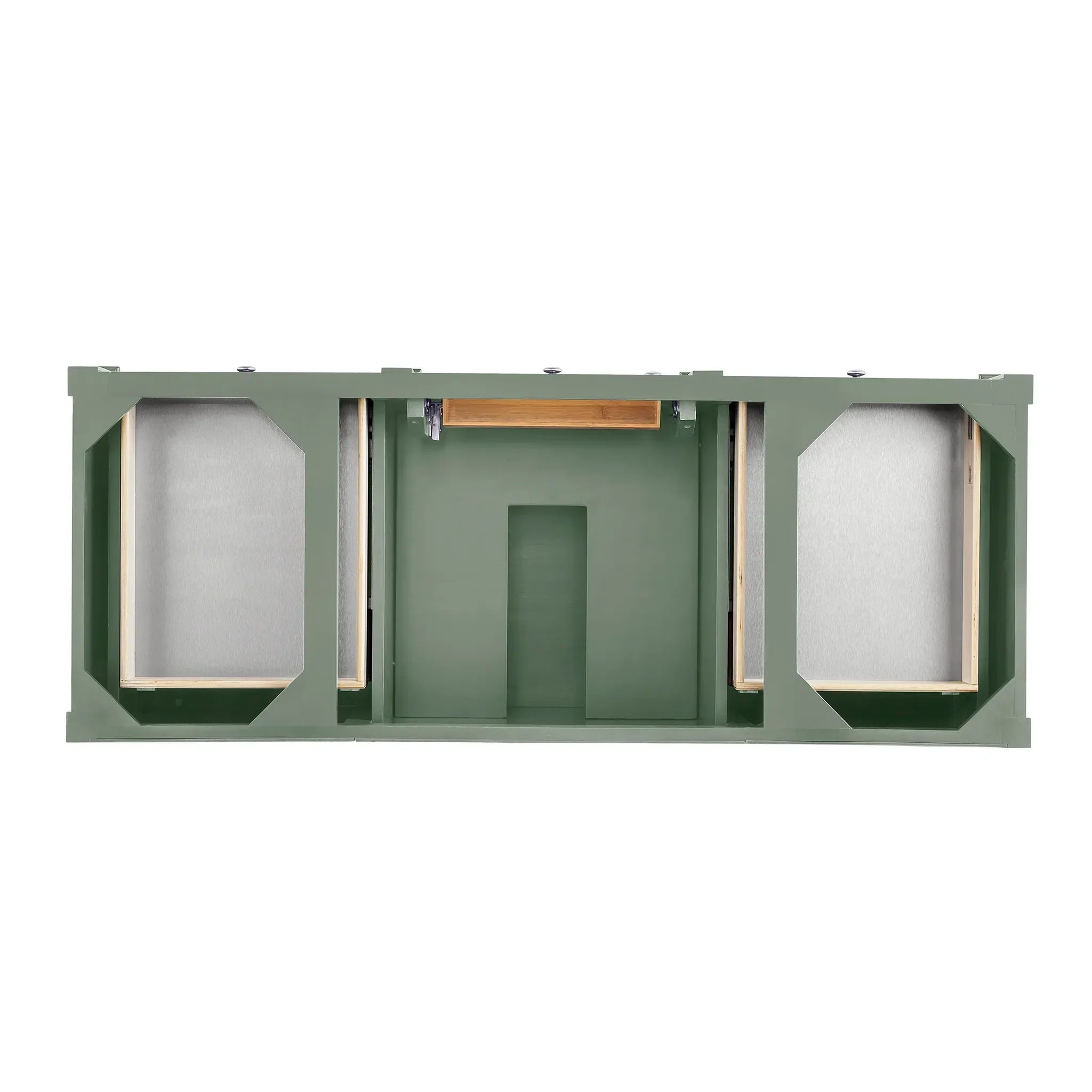 Brittany 60" Single Vanity in Smokey Celadon w/FreePower Wireless Charger-Cabinet Only-Not Available image 1