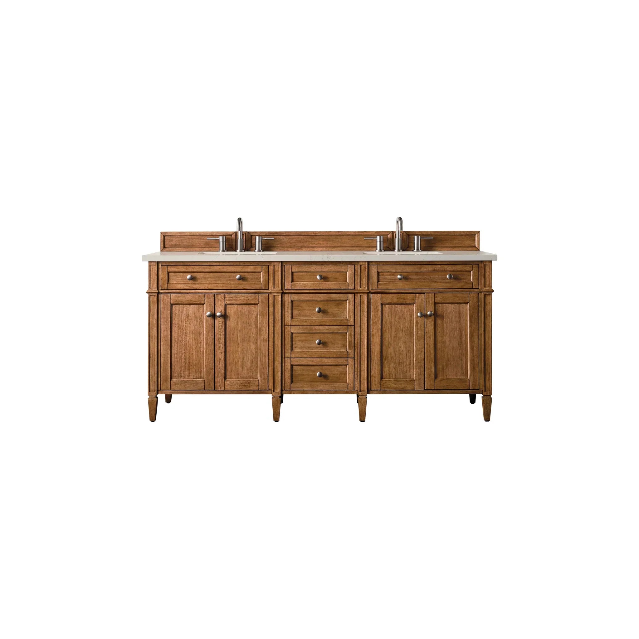 72" Brittany Double Vanity in Saddle Brown by James Martin Vanities