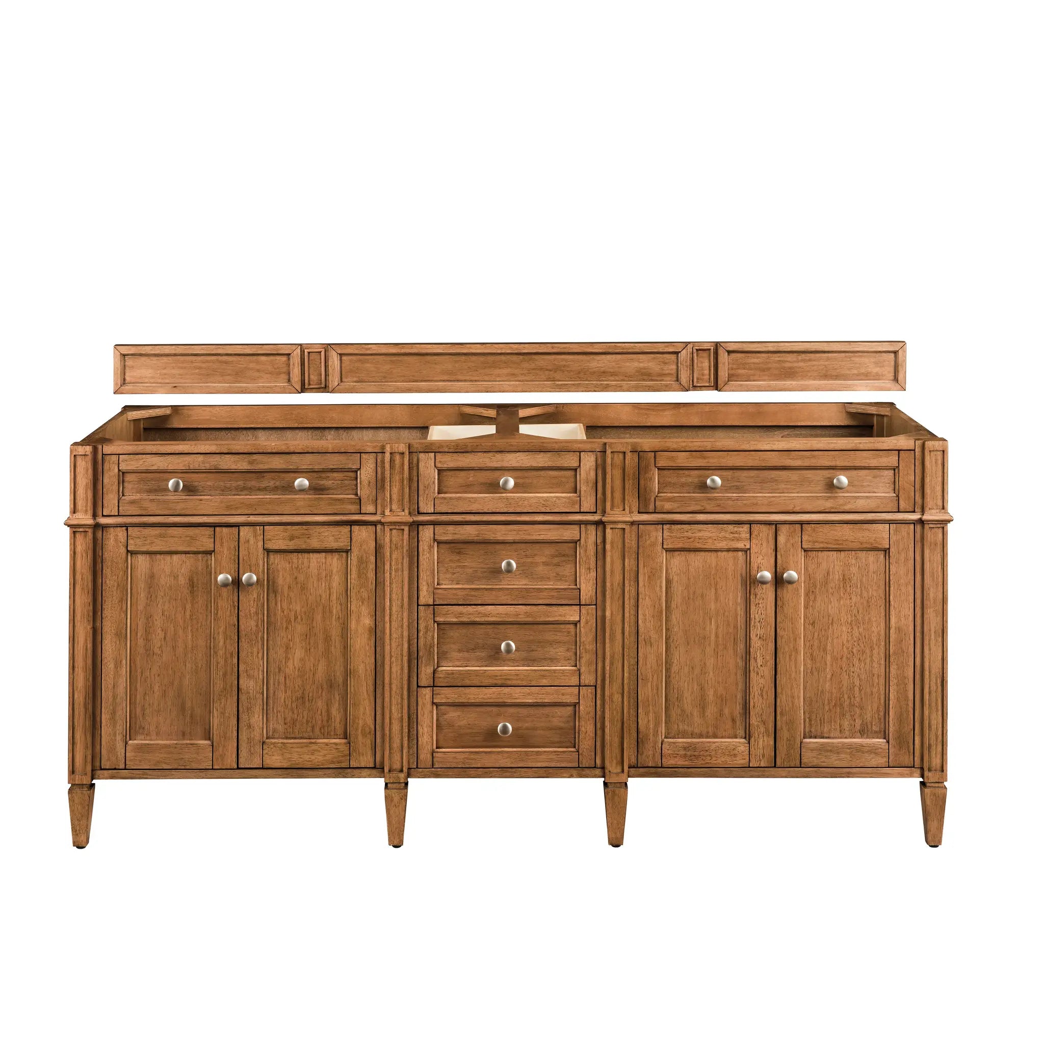 72" Brittany Double Vanity in Saddle Brown by James Martin Vanities