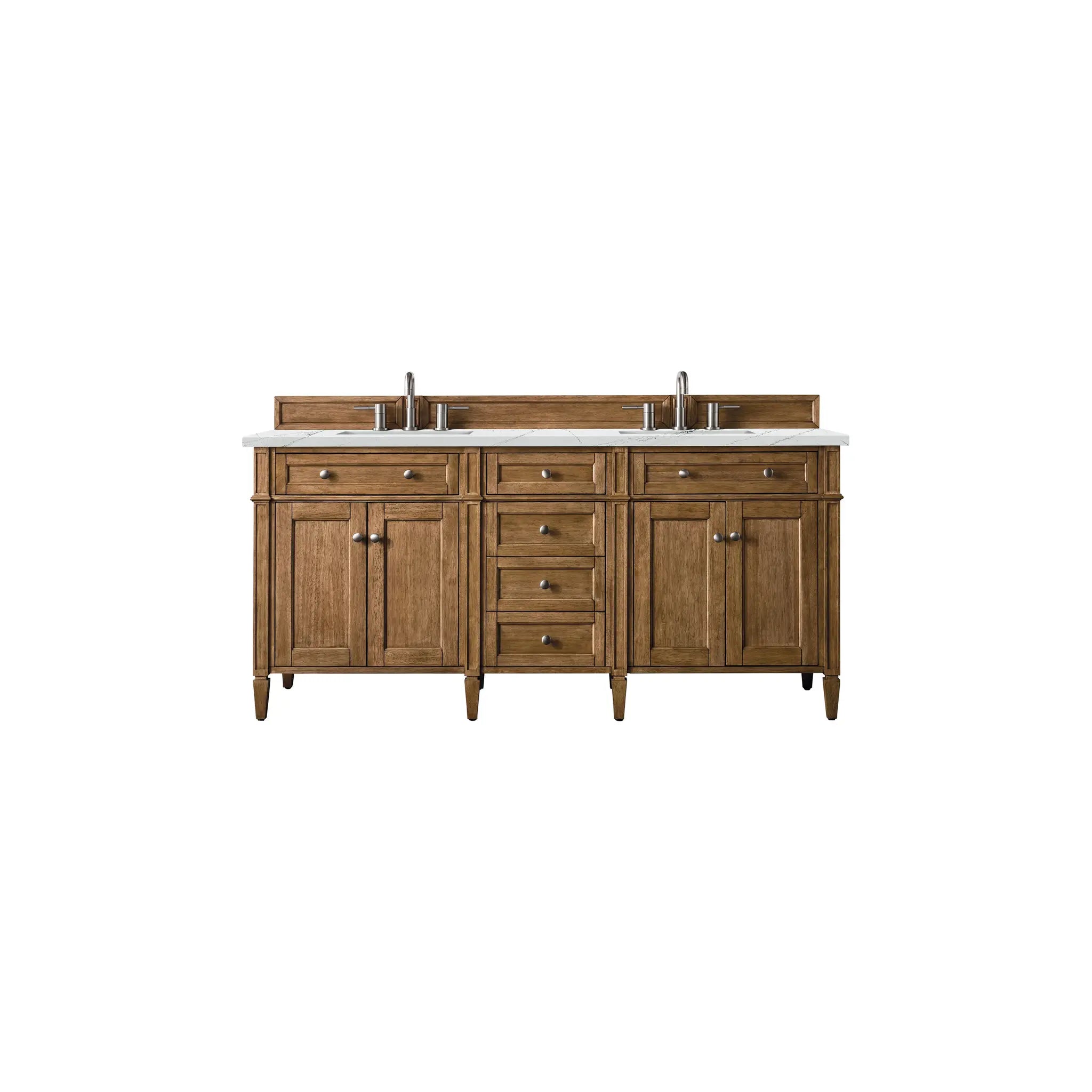 72" Brittany Double Vanity in Saddle Brown by James Martin Vanities