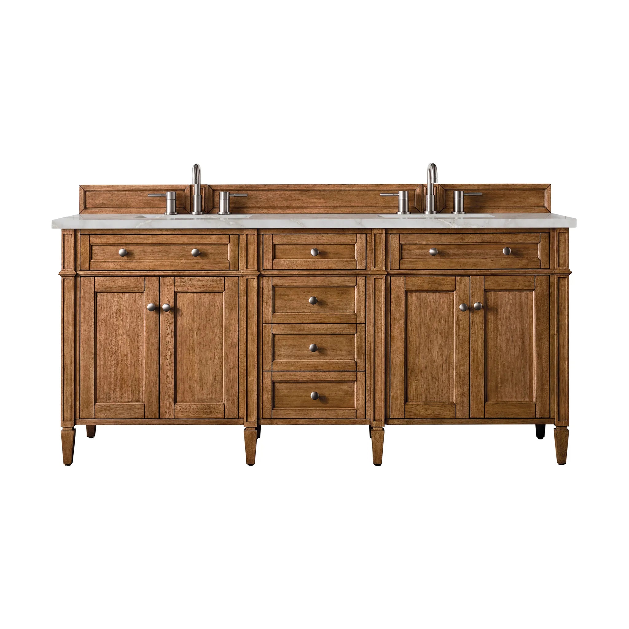 72" Brittany Double Vanity in Saddle Brown by James Martin Vanities