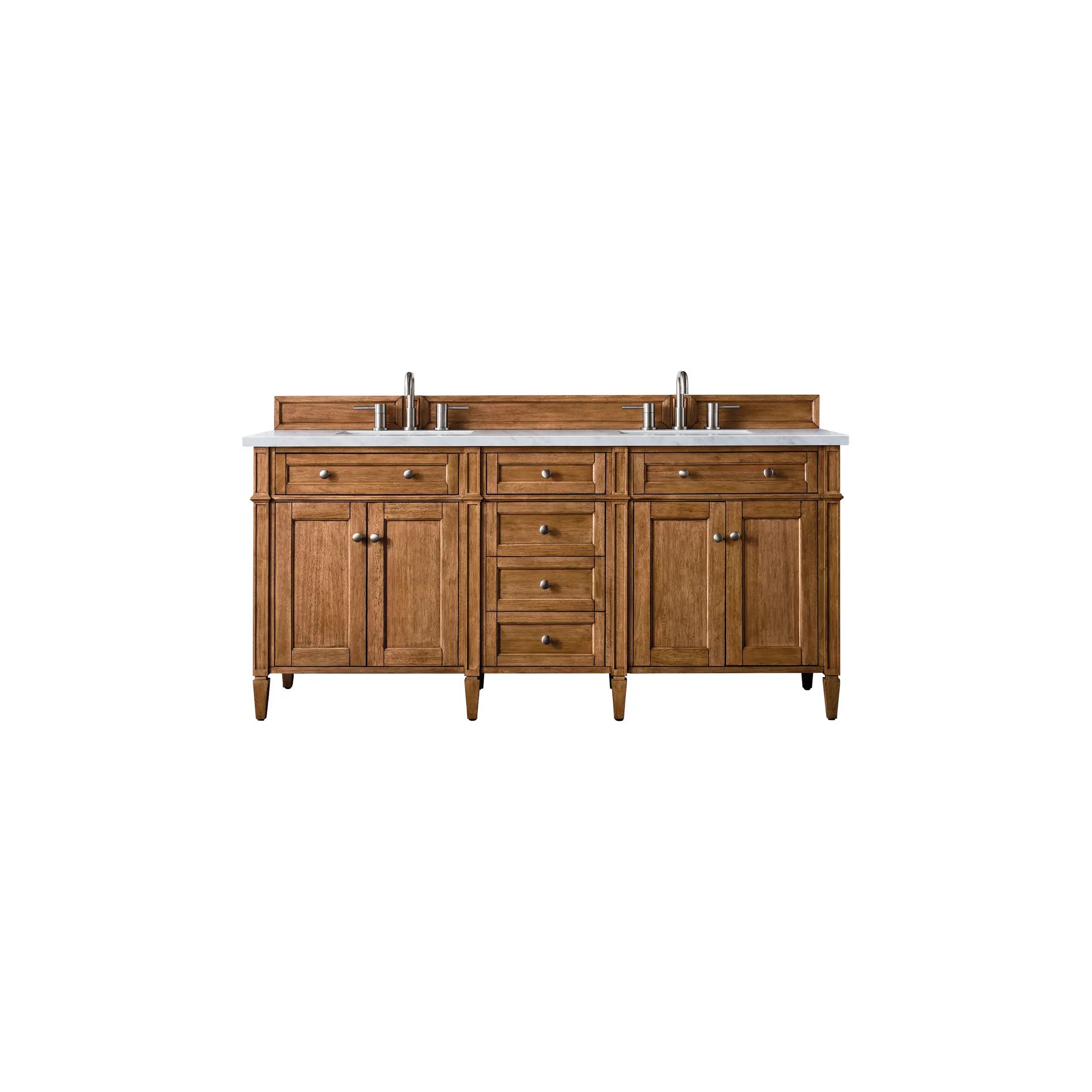 72" Brittany Double Vanity in Saddle Brown by James Martin Vanities