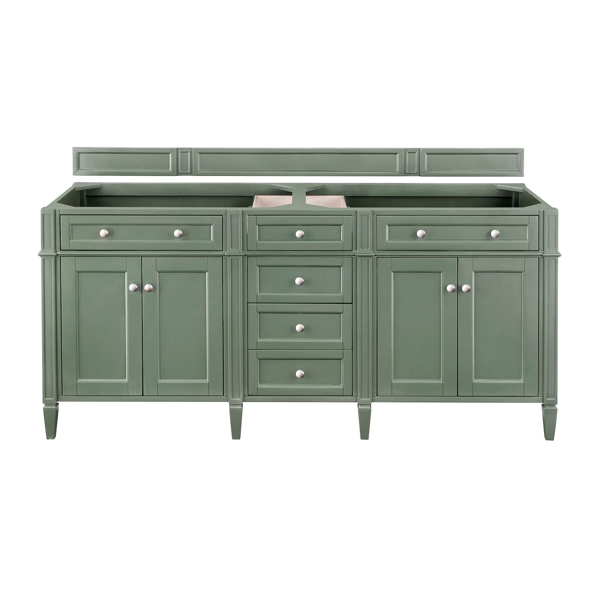 Brittany 72" Double Vanity in Smokey Celadon w/FreePower Wireless Charger-Cabinet Only-Not Available image