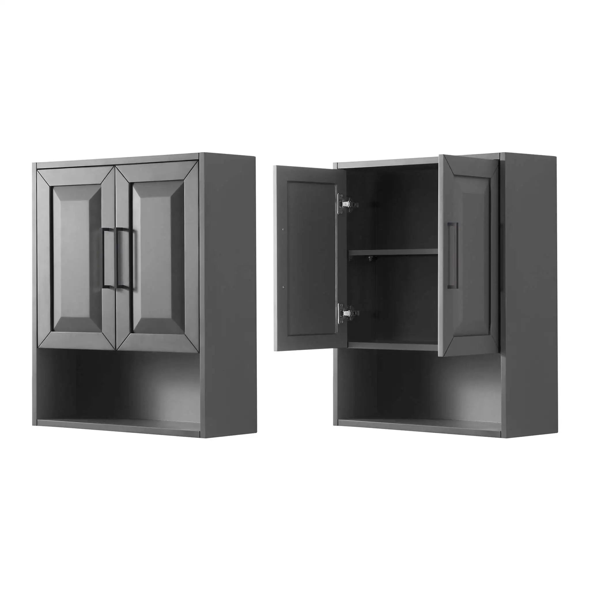 Dark Gray Bathroom Wall Cabinet - Daria by Wyndham (WCV2525WCGB) image 3