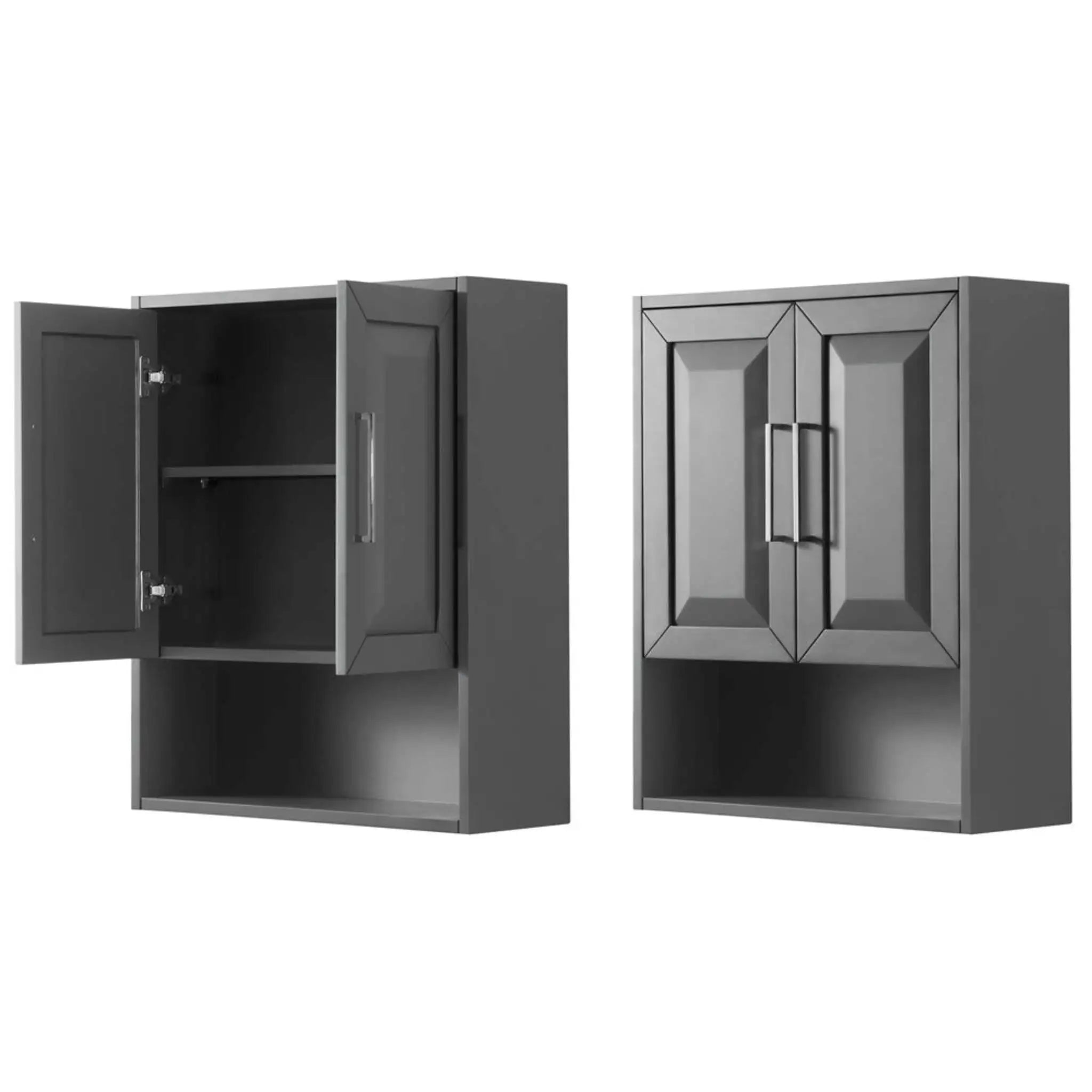 Dark Gray Bathroom Wall Cabinet - Daria by Wyndham (WCV2525WCKG) image 2