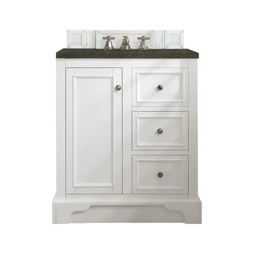 30" De Soto Single Vanity in Bright White by James Martin Vanities