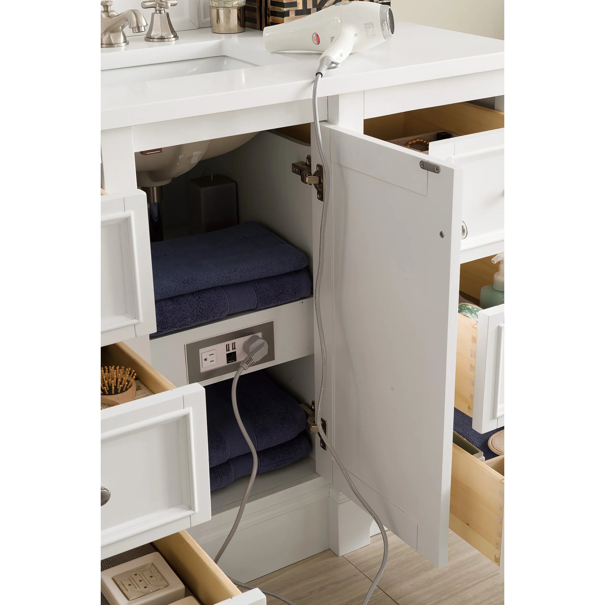 de-soto-48-single-vanity-in-bright-white-by-james-martin-vanities-tajnar-eclos-zero-silica image 2