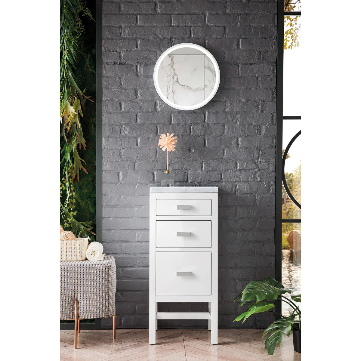 james-martin-e444-bc15-gw-3car-carrara-marble-top image 1