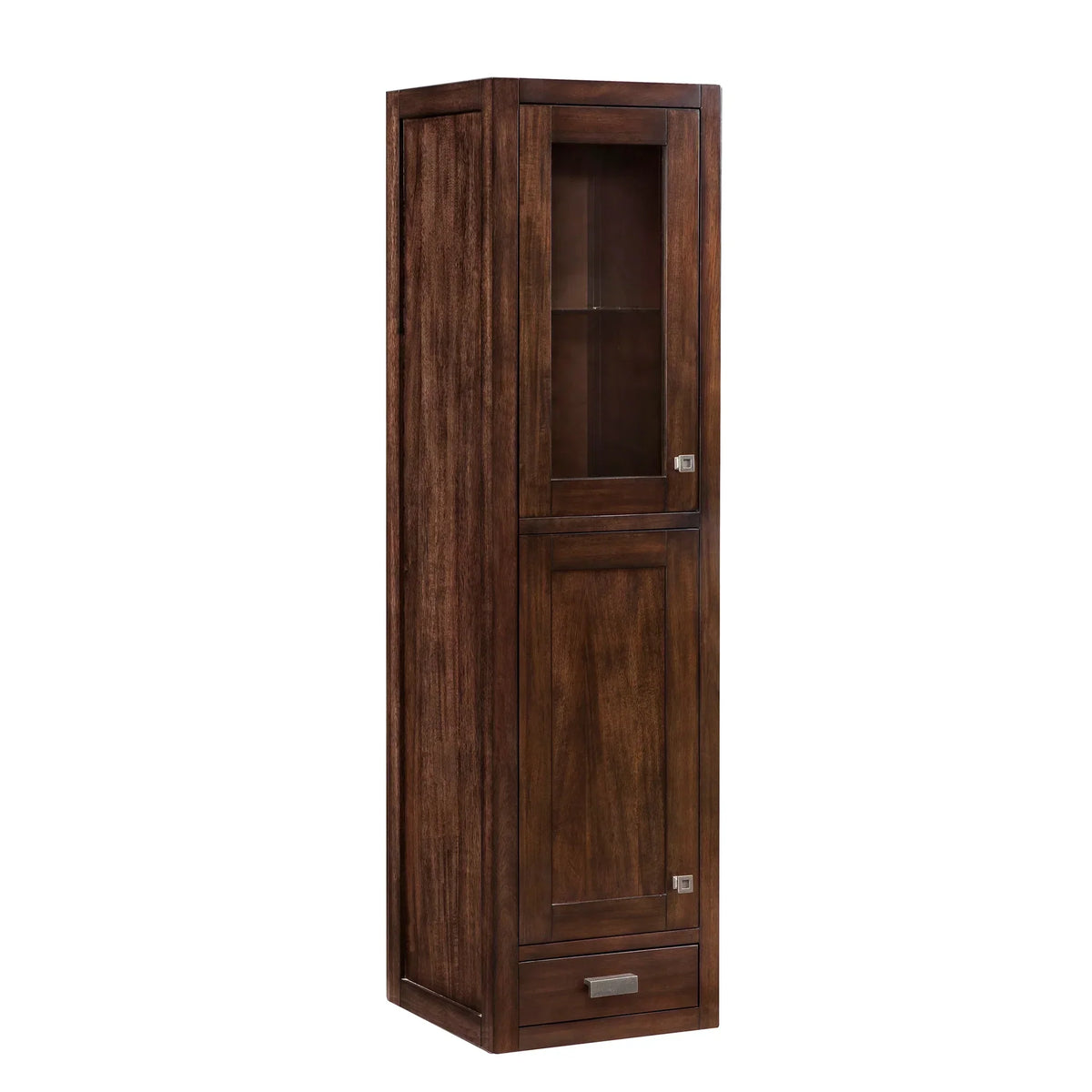 15 Inch Addison D Grand Tower Hutch Left Orientation - Mid - Century Acacia Image 1