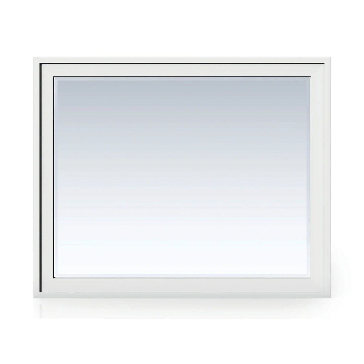 48 Inch Addison Rectangular Mirror - Glossy White Image 1