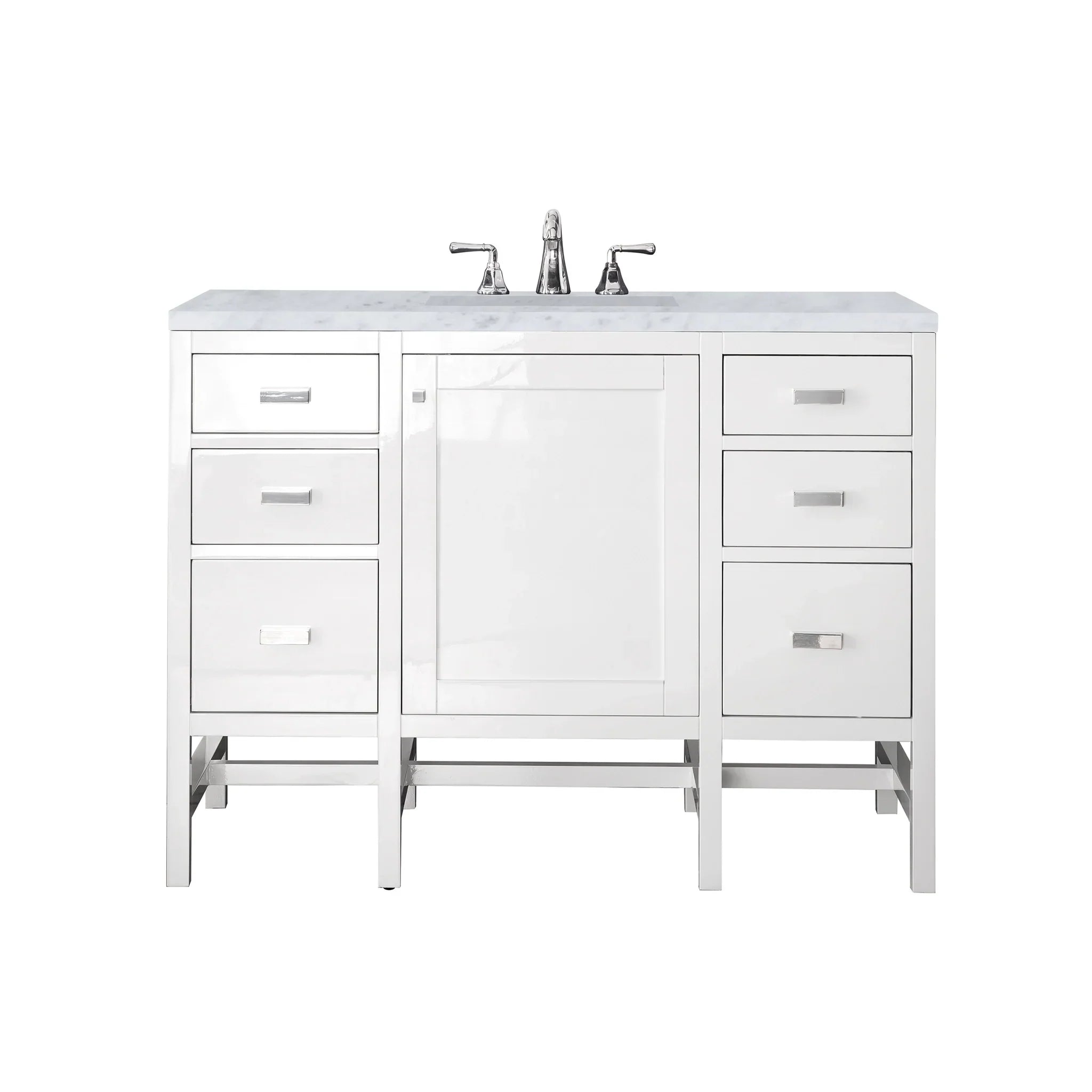 james-martin-e444-v48-gw-3car-carrara-white-top-8-widespread image