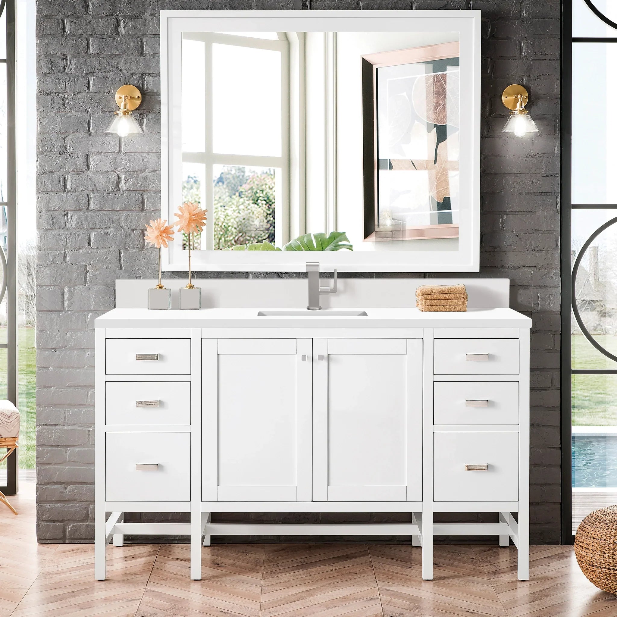 james-martin-e444-v60s-gw-1wz-white-zeus-silestone-top-backsplash-single-hole image 1