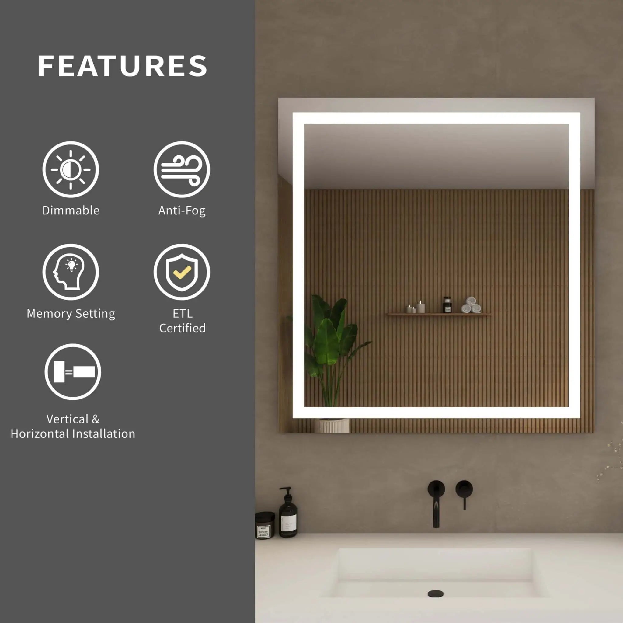 LED Mirror - Carlton by Wyndham (WCZLEDWSDSL3436) image 3