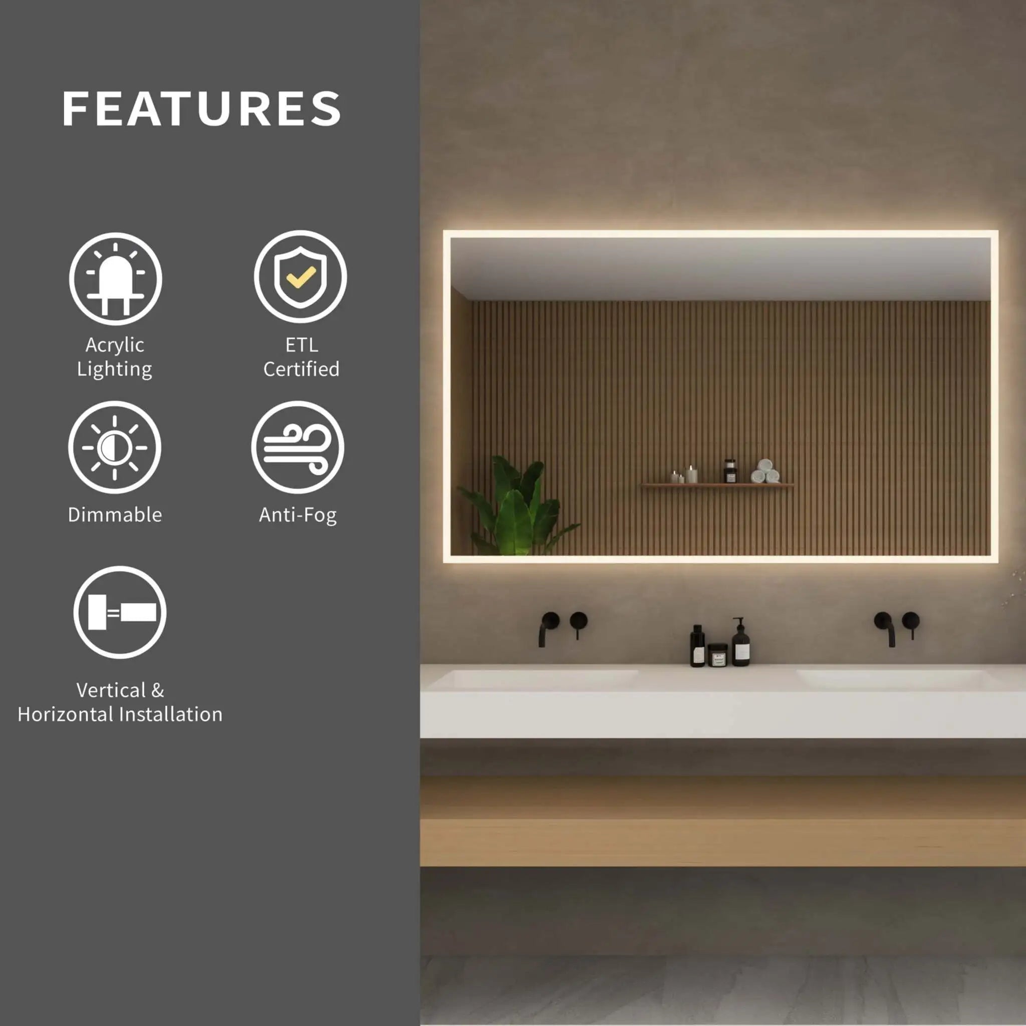 LED Mirror - Hilton by Wyndham (WCZLEDWSDPL6036) image 3