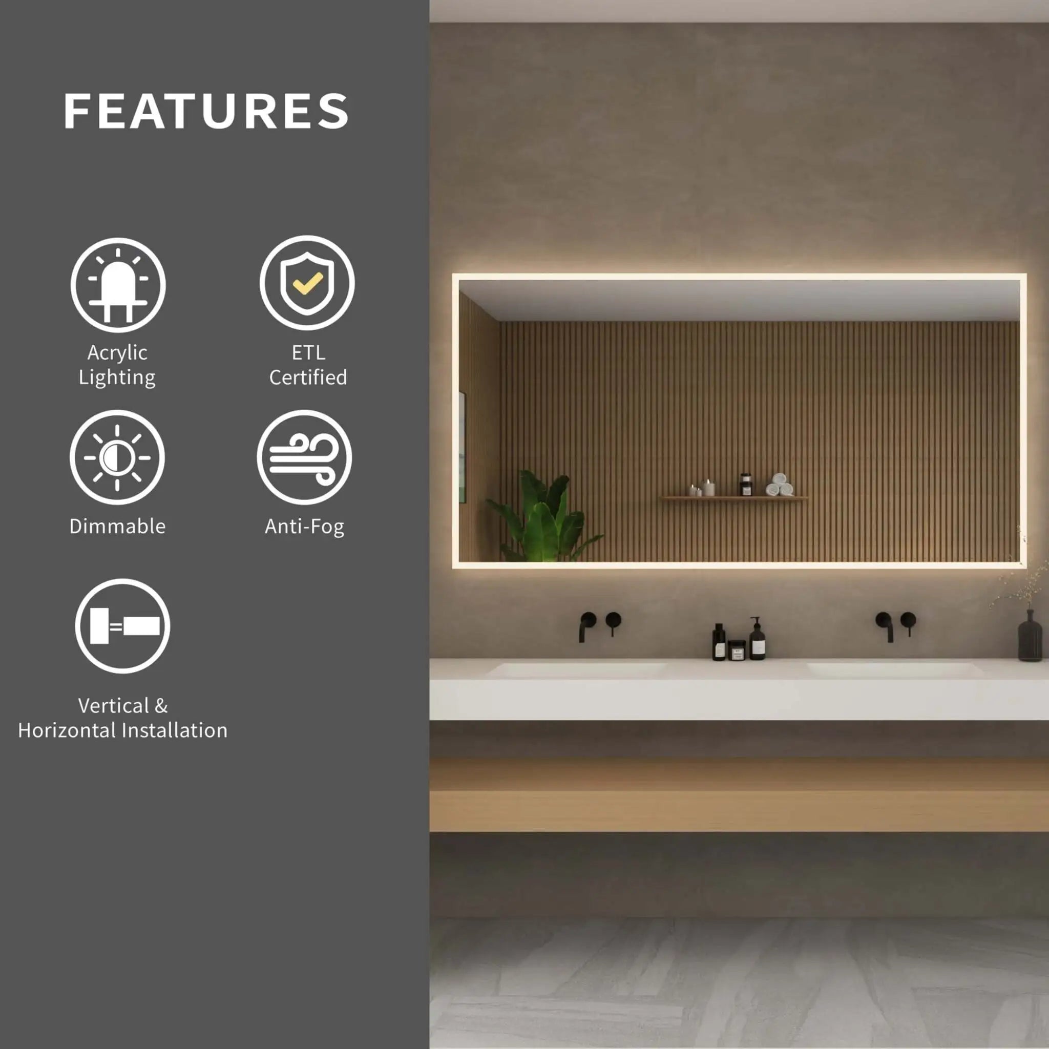 LED Mirror - Hilton by Wyndham (WCZLEDWSDPL7036) image 3