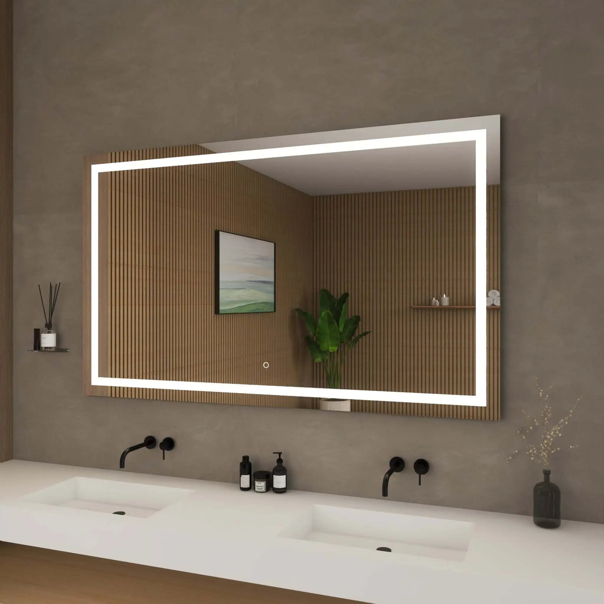 LED Mirror - Lucia by Wyndham (WCZLEDALM6036) image 1