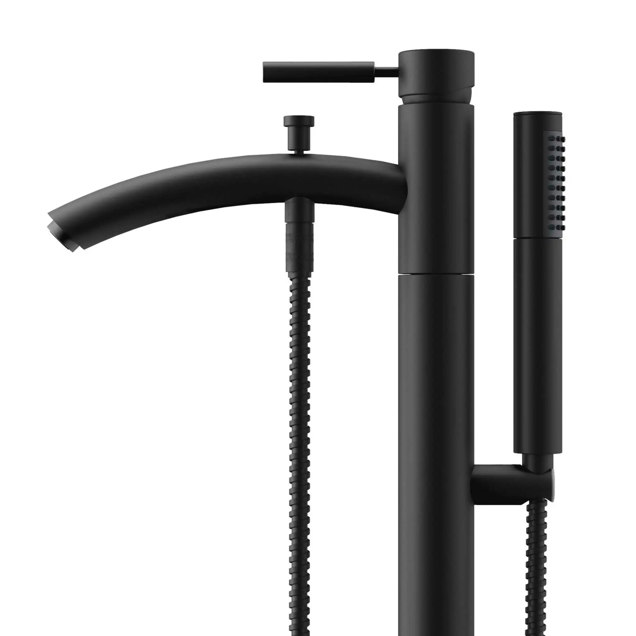 Matte Black Freestanding Tub Filler Faucet - Taron by Wyndham (WCAT102340P11BK) image 1