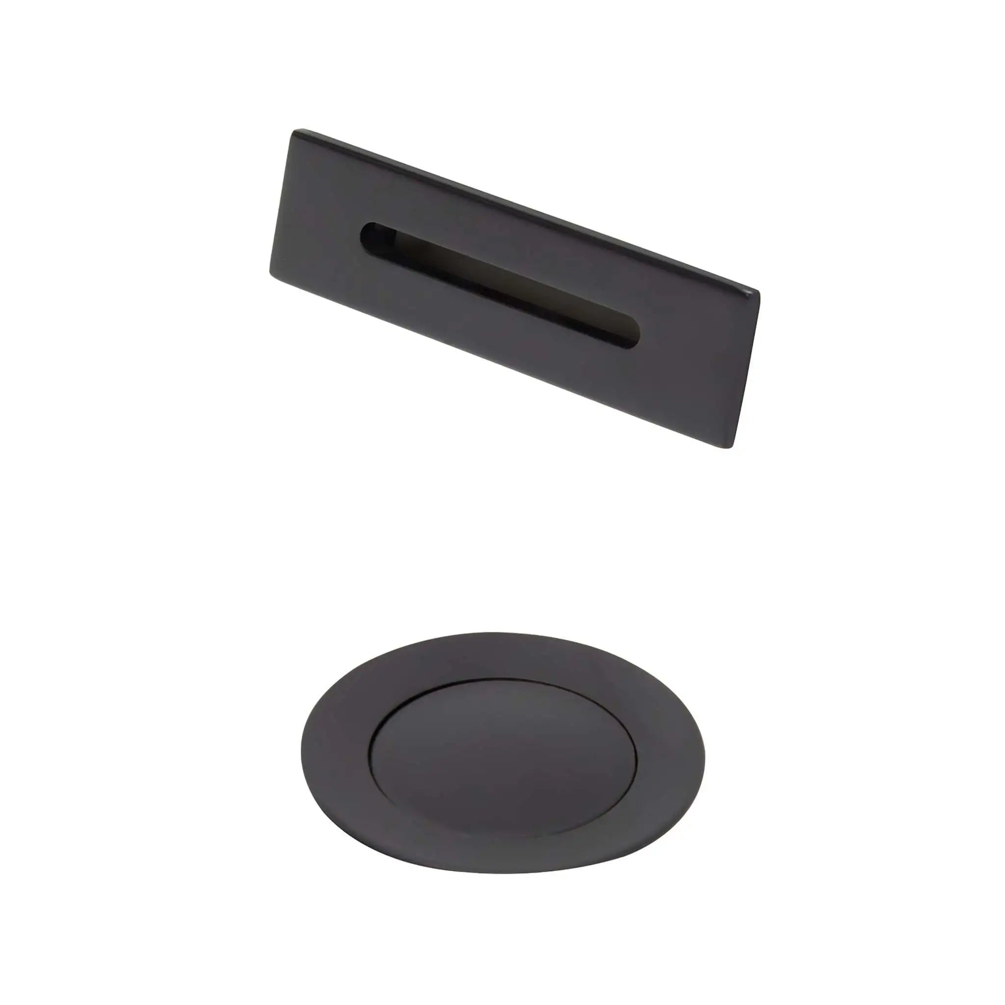 Matte Black Square Bathtub Drain & Overflow Trim Kit by Wyndham (WCOBTTRIMUNISQMB) image