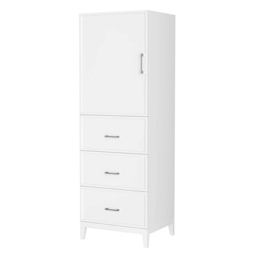 White Bathroom Linen Tower Cabinet - Elan by Wyndham (WCH7171LTWH)