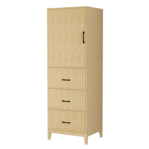 White Oak Bathroom Linen Tower Cabinet - Elan by Wyndham (WCH7171LTHB)