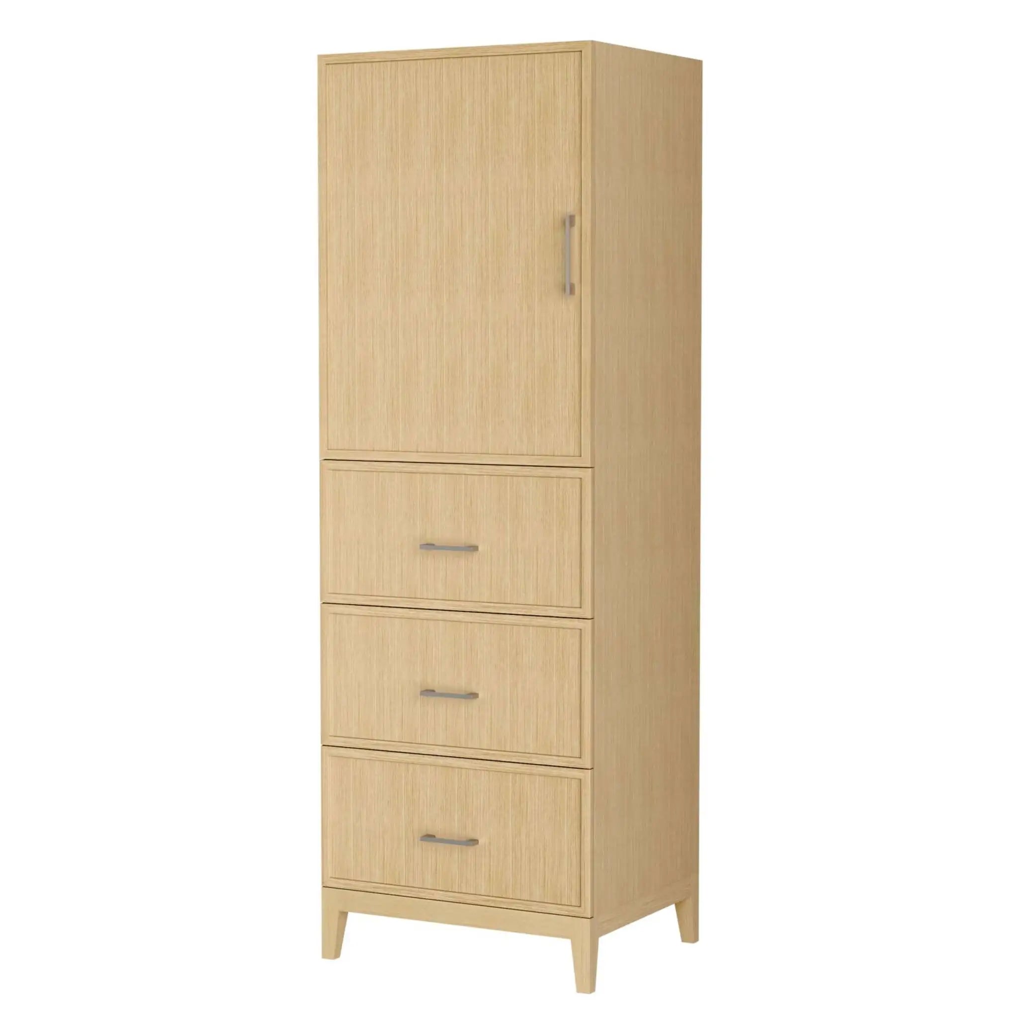 White Oak Bathroom Linen Tower Cabinet - Elan by Wyndham (WCH7171LTHO) image