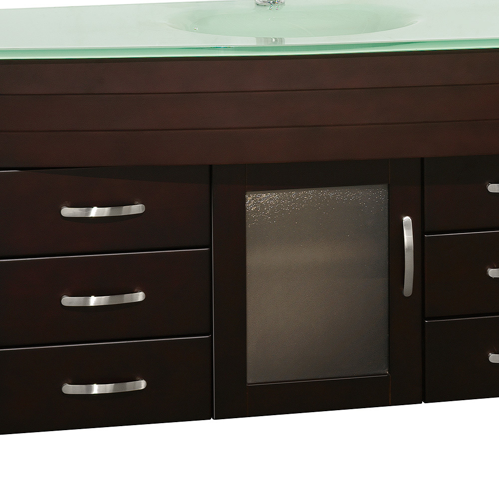 78" Daytona Double Sink Vanity - Espresso - Bathgems.com