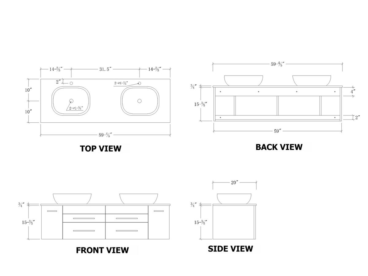 Bathroom Vanity Sizing At Herbert Melton Blog