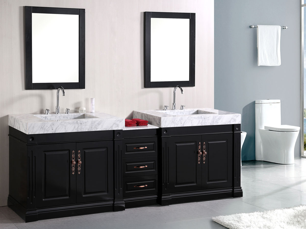 88" Odyssey Double Sink Vanity - Bathgems.com