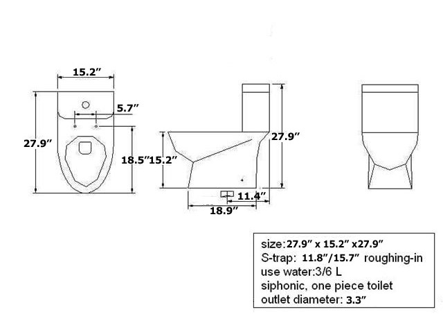 Serena One-Piece Dual Flush Toilet w/ Soft Close Seat - Bathgems.com