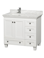 36" Acclaim Single Bath Vanity - White