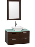 36" Amare Single Vessel Sink Vanity - Espresso