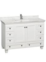 48" Acclaim Single Bath Vanity - White