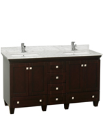 60" Acclaim Double Sink Vanity - Espresso