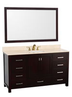 60" Sheffield Single Bath Vanity - Espresso