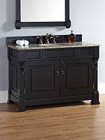 48" Catania Single Bath Vanity - Antique Black