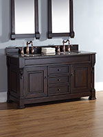 60" Peruga Double Sink Vanity - Burnished Mahogany