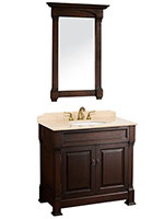 36" Andover Single Bath Vanity - Dark Cherry